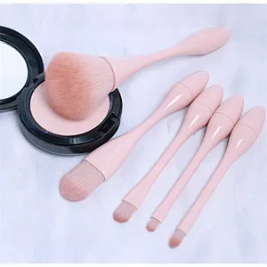 High quality Wholesale Custom Logo convenient 5 Brushes Set Makeup Brush Set promotion makeup brush