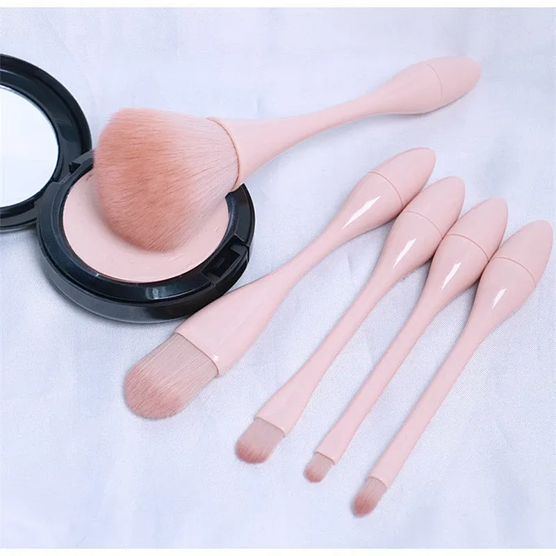High quality Wholesale Custom Logo convenient 5 Brushes Set Makeup Brush Set promotion makeup brush