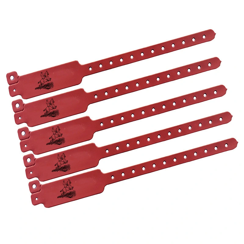 Custom Logo Printing High quality hospital plastic medical disposable PVC id wristbands  Party promotional gift wristbands