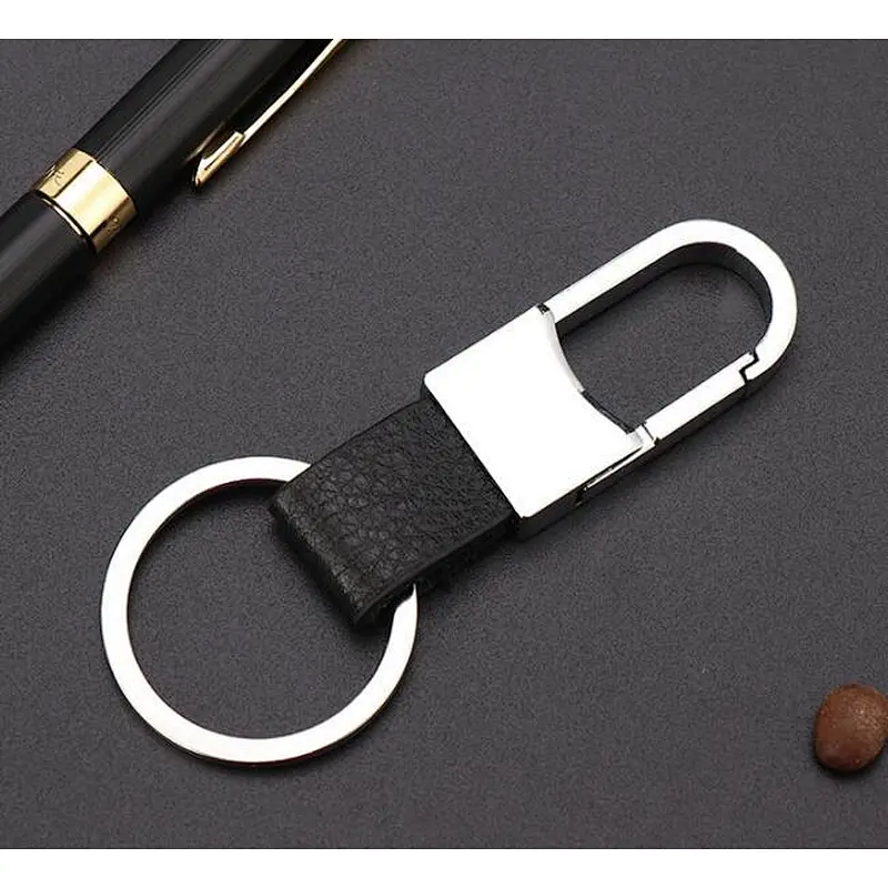Wholesale High Quality custom gift logo Creative car pendant men metal leather key chain