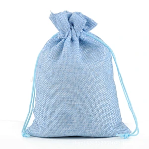 Custom cotton linen bundle pocket size LOGO customized fashion simple daily necessities bags drawstring bag