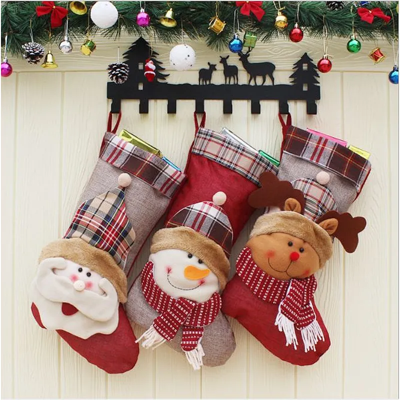 Christmas stocking large garden socks gift stocking decorations gift candy bag Christmas stocking