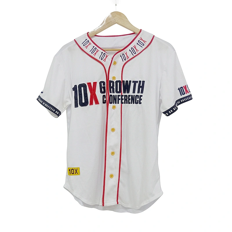 Top quality custom hot sale embroidery logo baseball jersey Promotional activities gift baseball jersey