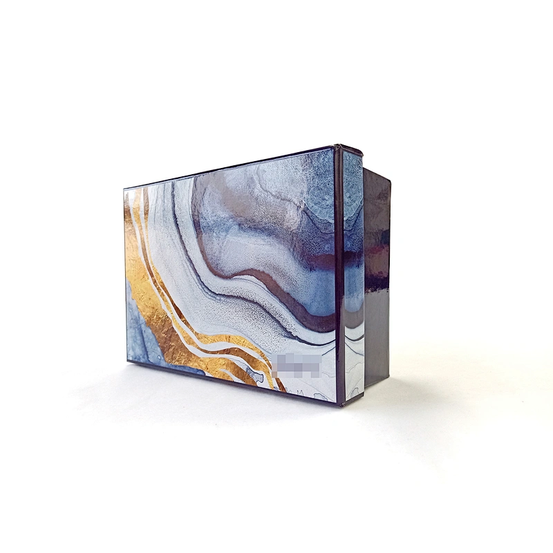 Promotional gift box custom white card Heaven and earth cover gift box tea packaging paper box carton manufacturer