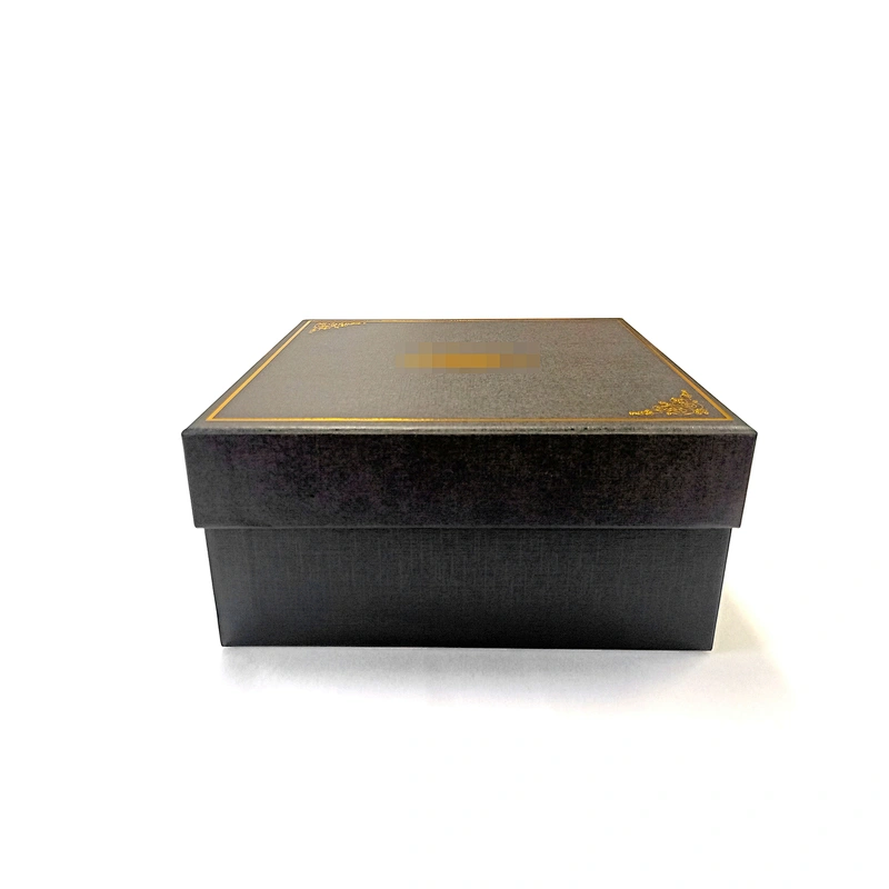 Custom OEM brand Black cardboard packing box promotion Heaven and earth cover box gift box
