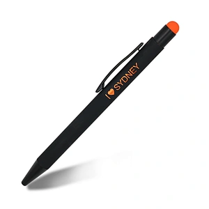 Creative metal capacitor advertising pen multi-function touch screen pen aluminum pole press ballpoint pen custom LOGO