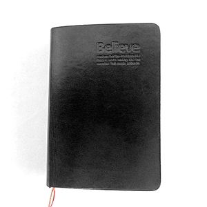 PU leather hardcover journal custom logo gilt- edged notebook promotion gift B5 notebook