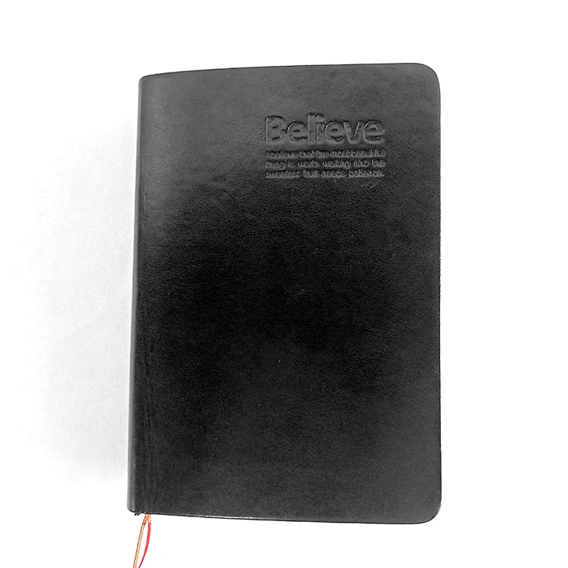 PU leather hardcover journal custom logo gilt- edged notebook promotion gift B5 notebook
