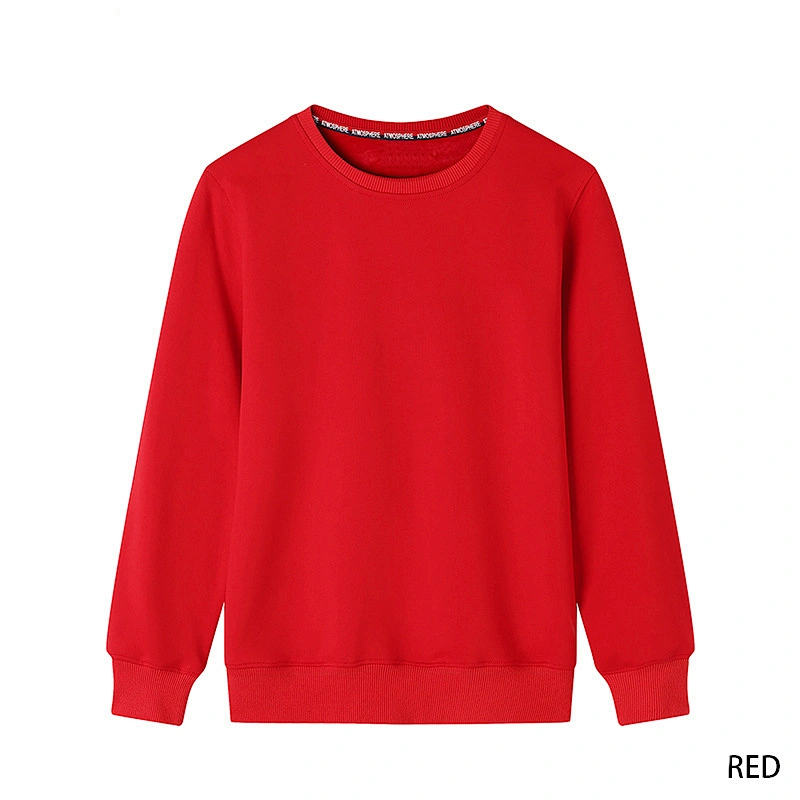 2021 high quality Fashion custom logo crewneck sweatshirt Advertising promotion blank plain pullover sweatshirts