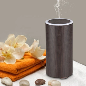 Usb Mini Ultrasonic Wood grain Cool Mist Air Humidifier Portable LED Night Light Essential Oil Aroma Car Diffuser