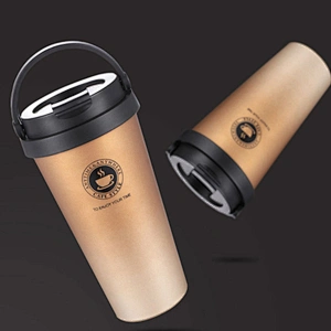 New Design 500ml Vacuum Insulated Stainless Steel Double Wall Smart Water Bottle Thermal Travel Coffee Mug With