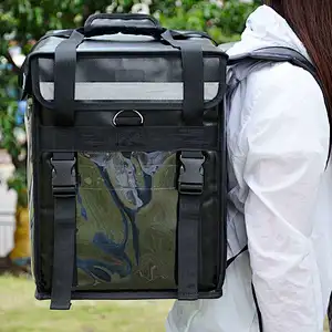 Double shoulder takeaway box cleaning housekeeping tools fast food delivery box thermal insulation bag cooler bag