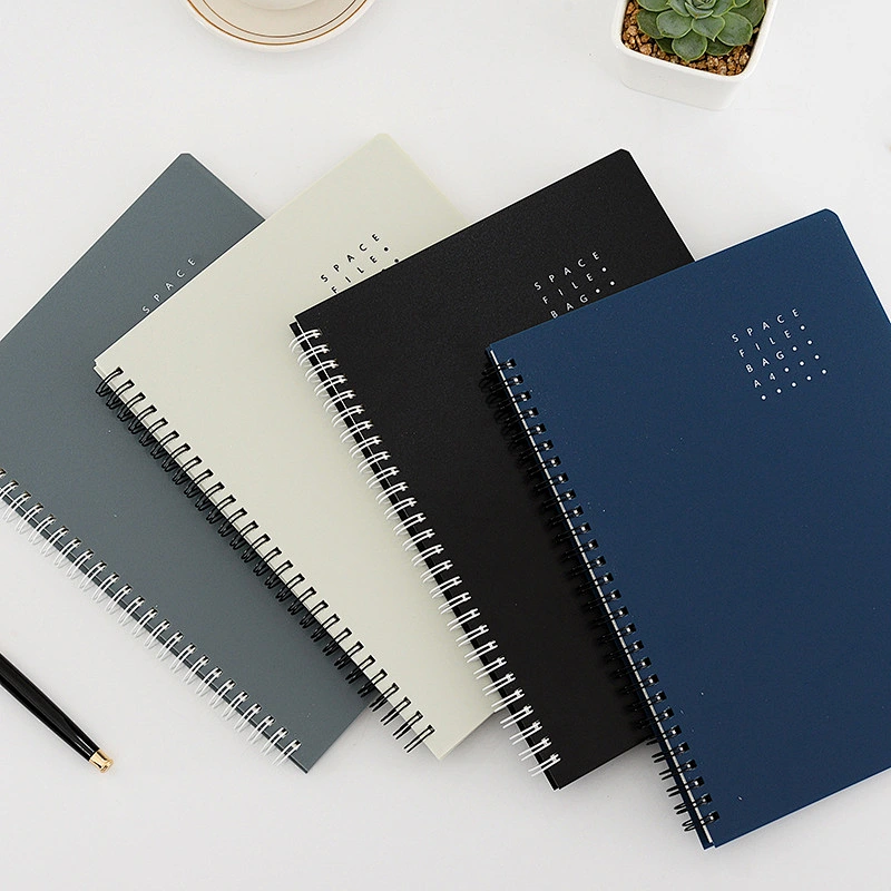 High quality Custom A4/A5/B5 PP Cover spiral Notepad suitable advertising promotion gift loose-leaf Coil notebook