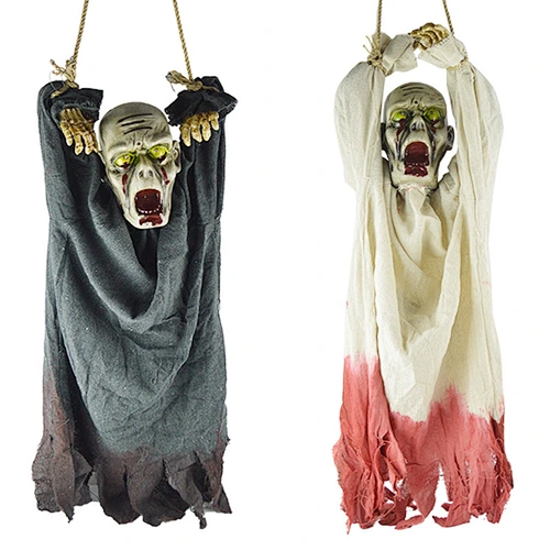 Custom Terror chamber props zombie Halloween promotion decorations  scene layout hanging ghost tied hand  ghost