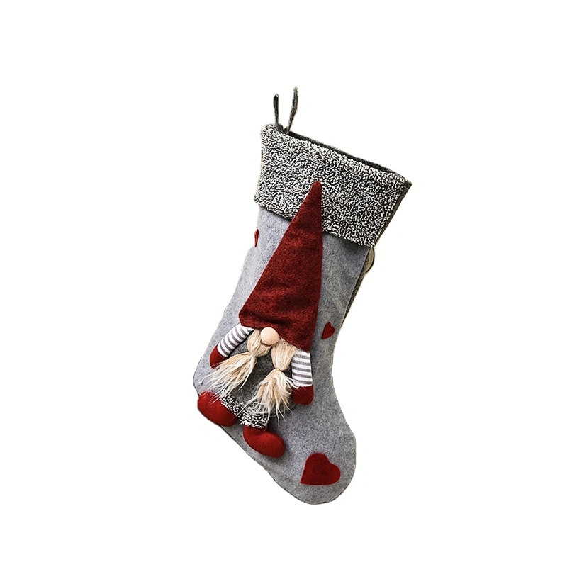 Supplies wholesale promotion Christmas decorations creative Norse forester red Christmas stocking gift bags