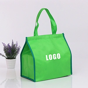 Non-woven picnic aluminum foil zipper insulation handbag food preservation takeout waterproof bag custom insulation bag