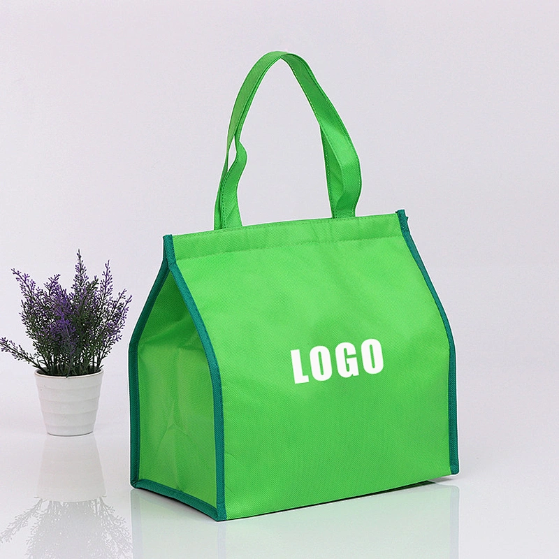 Non-woven picnic aluminum foil zipper insulation handbag food preservation takeout waterproof bag custom insulation bag
