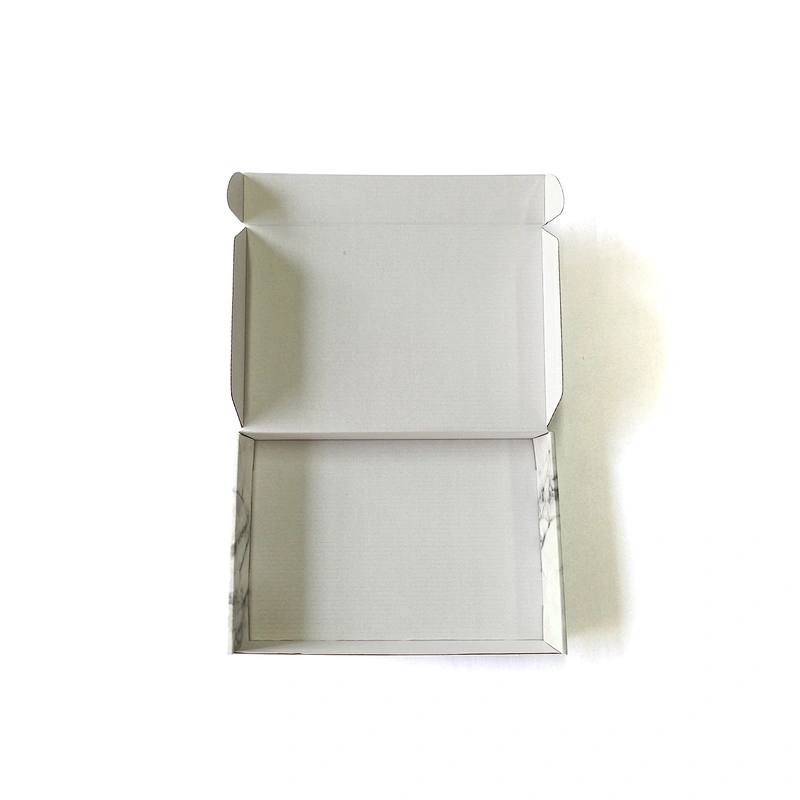 Luxury durable custom OEM brand cardboard corrugated paper marble packaging promotion gift box