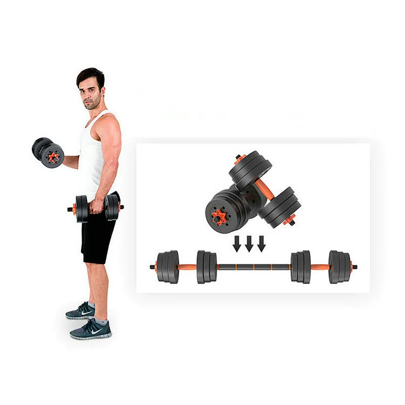 HOT SALE Dual-use adjustable arm exercise training device 10kg Gym Equipment Adjustable Barbell dumbbell