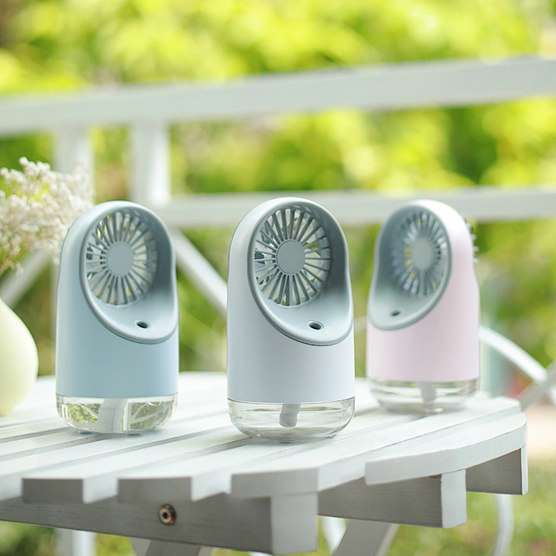 Wholesale price electric desktop misting spray portable mini fan rechargeable usb