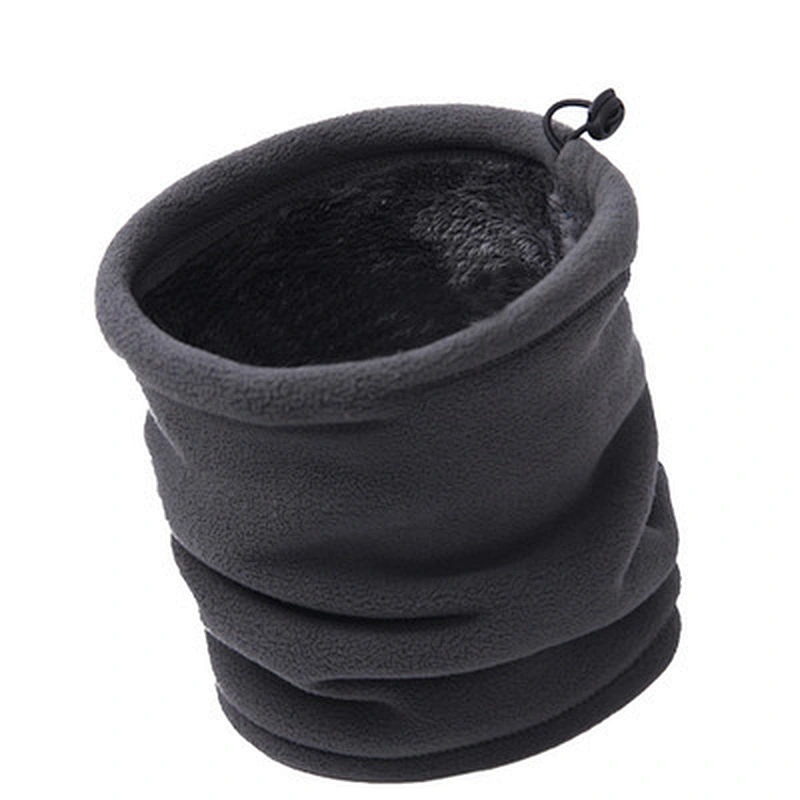 Custom logo adjustable ear loop winter tube scarf double layer warmer ski  face cover Neck Gaiter unisex tube scarf