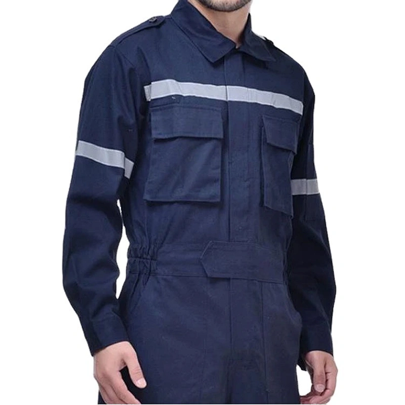 Long sleeve reflective jumpsuit customized labor insurance auto repair jumpsuit shipyard workers' uniforms