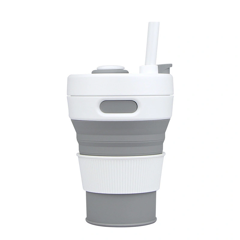 Promotional gift Food grade Multi-functional Personalized Custom Logo Collapsible Silicone Smart Shaker Water Bottle
