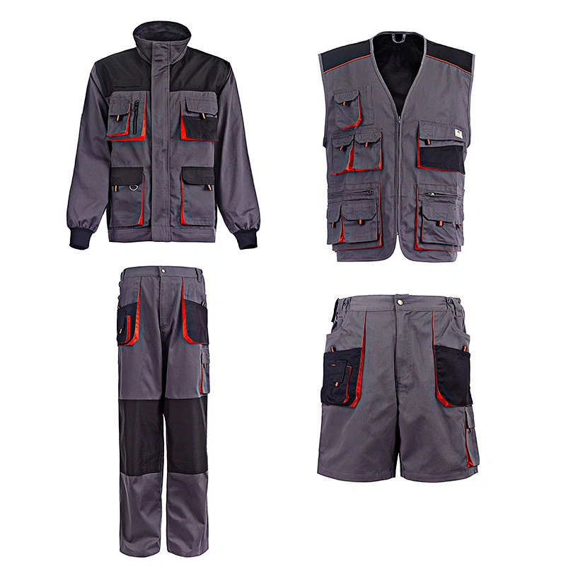Customized multi-pocket anti-ironing, thickening and wear-resisting maintenance work clothes for automobile labor protection