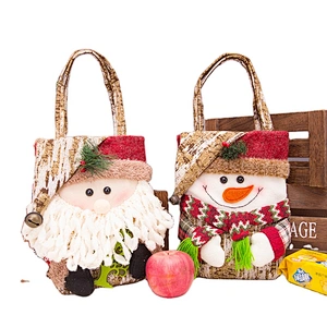 High quality creative Christmas handbag Christmas decoration small gift bag candy bag