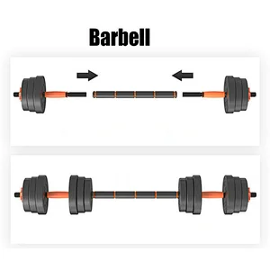 HOT SALE Dual-use  adjustable arm exercise training device 10kg Gym Equipment Adjustable Barbell dumbbell