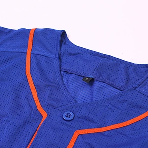 Super quality  Baseball poliester shirt custom  mens fashion  blank baseball jersey 100% polyester baseball jersey