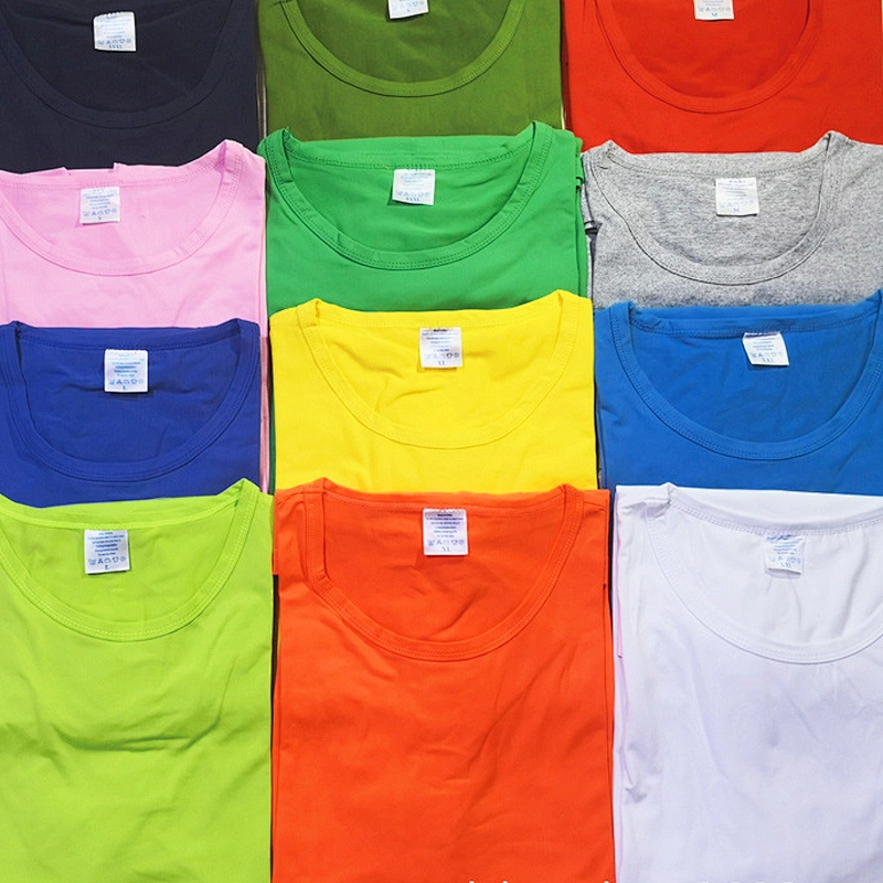 custom logo printed High quality custom size o-neck men's  plain blank T- shirt Promotional Advertising T- shirt