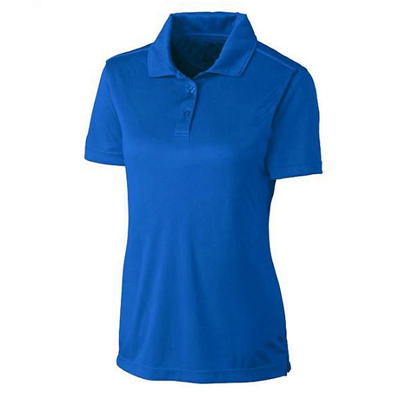Custom fashion high quality team activity top ware cotton polyester v neck women men polo shirts