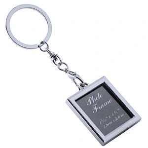 Hot sale custom Business Gift Photo Frame Shape Metal Alloy Keychain