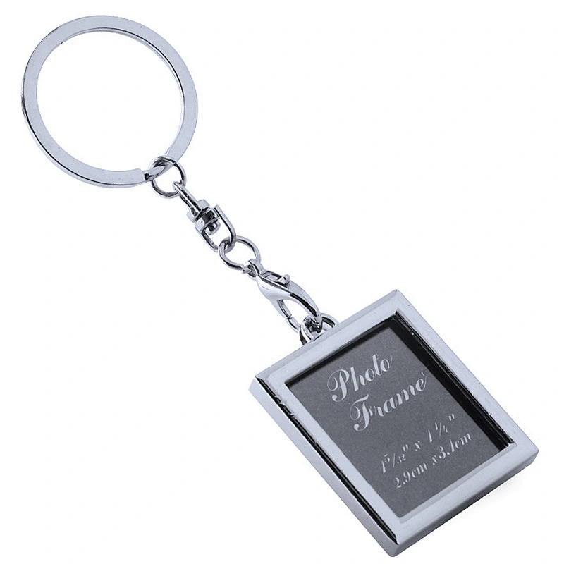 Hot sale custom Business Gift Photo Frame Shape Metal Alloy Keychain