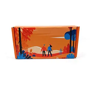 High Quality custom logo  printed foldable  corrugated shipping boxes  promotion gift plant carton box