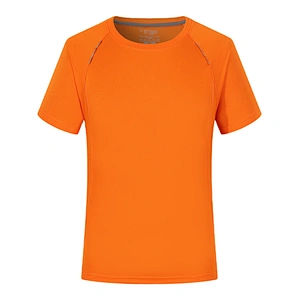 Promotional custom logo 100% polyester cooling fitness gym Top-wear sport dry fit Men's T-Shirt