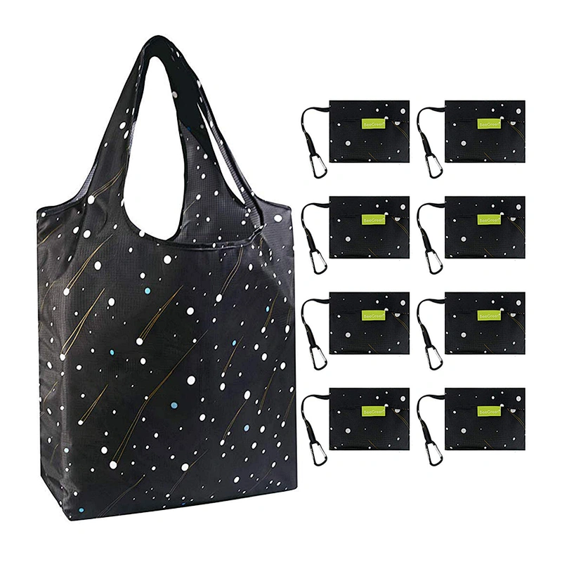 Waterproof polyester single-shoulder bag shopping bags customized LOGO outdoor travel vest folding bags