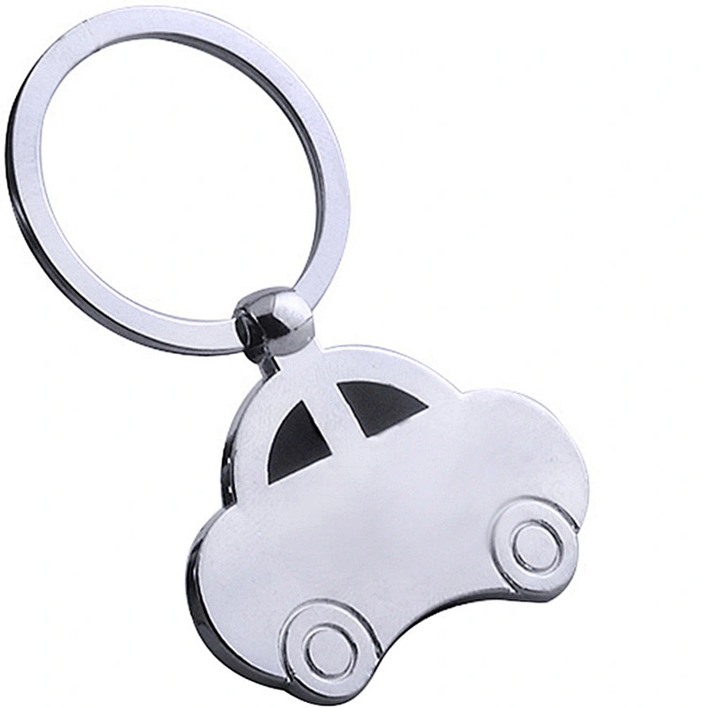 Custom zinc alloy material car shape plating nickle metal keychain New Fashion Jewelry Car Keychain