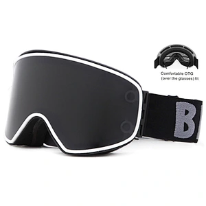 Outdoor Double-Layer Spherical Lenses Custom Logo UV Protection Anti Fog Snow Goggles Magnetic Ski Goggles