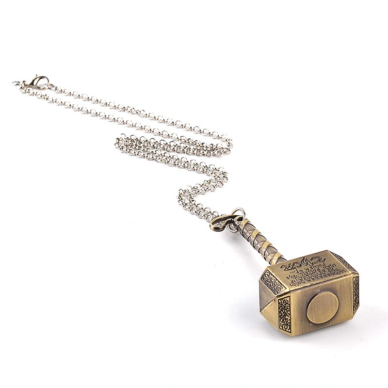 High Quality Custom Logo Thor Hammer Metal Key Chain Men Zinc Alloy  Metal Chaveiro Women Gifts
