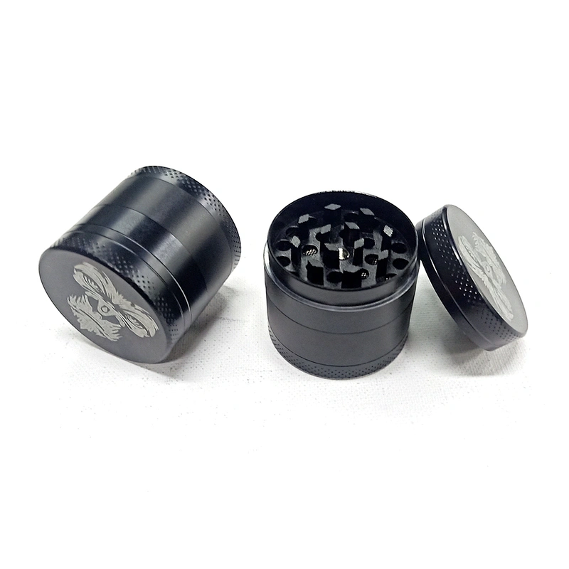 Hot Selling Top Quality Custom Logo  Grinder 4 Piece Zinc Alloy Herb Grinder