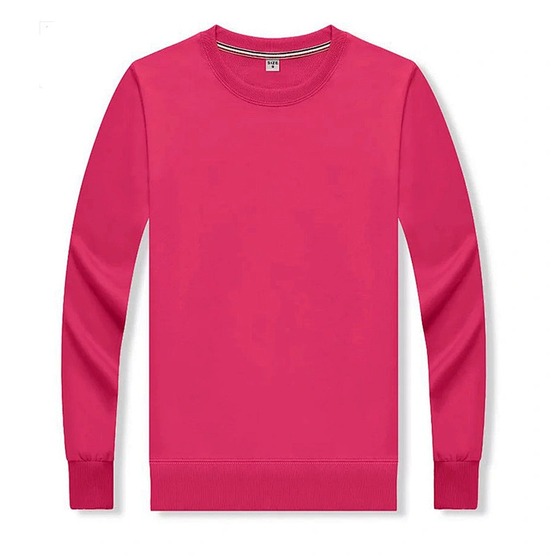 Hot Design OEM Custom Made Cotton &Polyester womens  Crew Neck sweatshirt Long Sleeve  blank Sweat Shirt