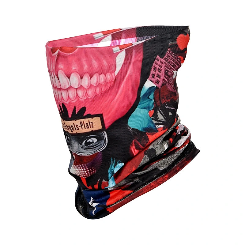Wholesale custom design biking bandana 100% polyester multi functional   face cover tube scarf bandana