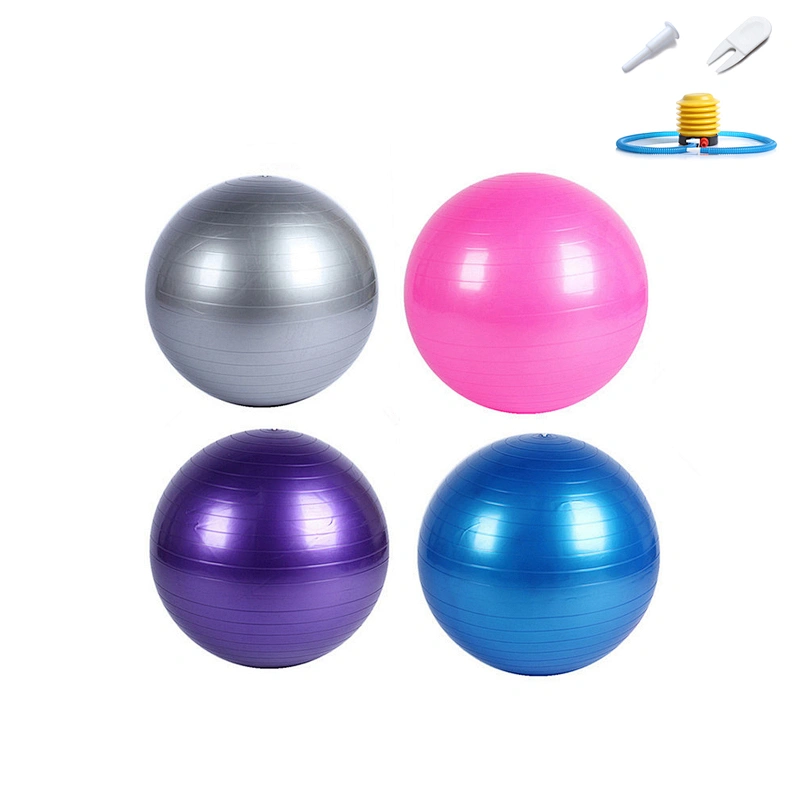 Custom logo  Yoga Exercise Balls Fitness Ball Balance Stability Fitness Pilates Birthing Therapy Office Yoga Ball