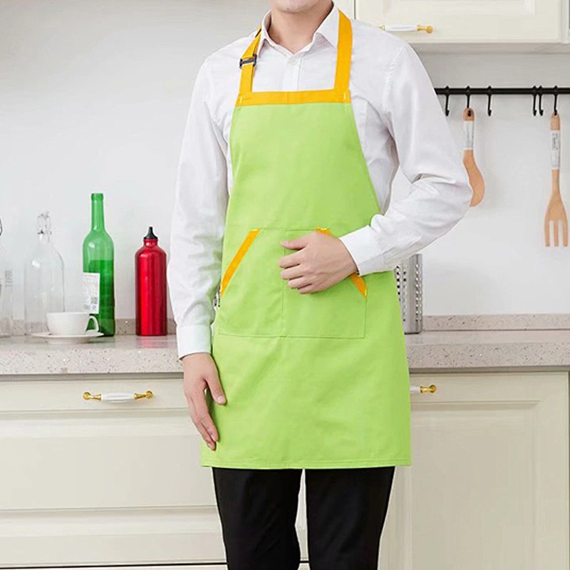 Wholesale Custom logo promotional adjustable buckle waterproof Kitchen Apron ,barista apron