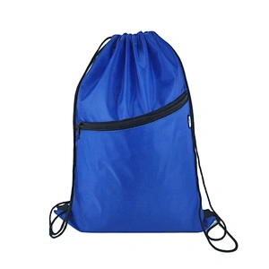 Lock rope polyester waterproof bag custom sports backpack with drawstring laundry bag