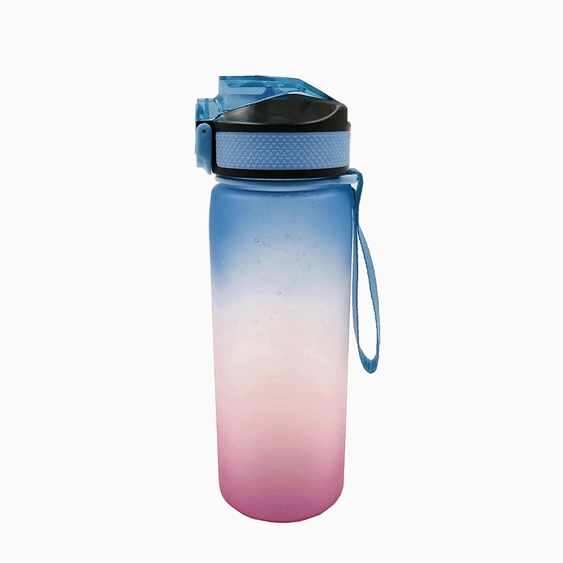 High quality custom  flip lid portable tritan frosted plastic sports fitness  personalized water bottles