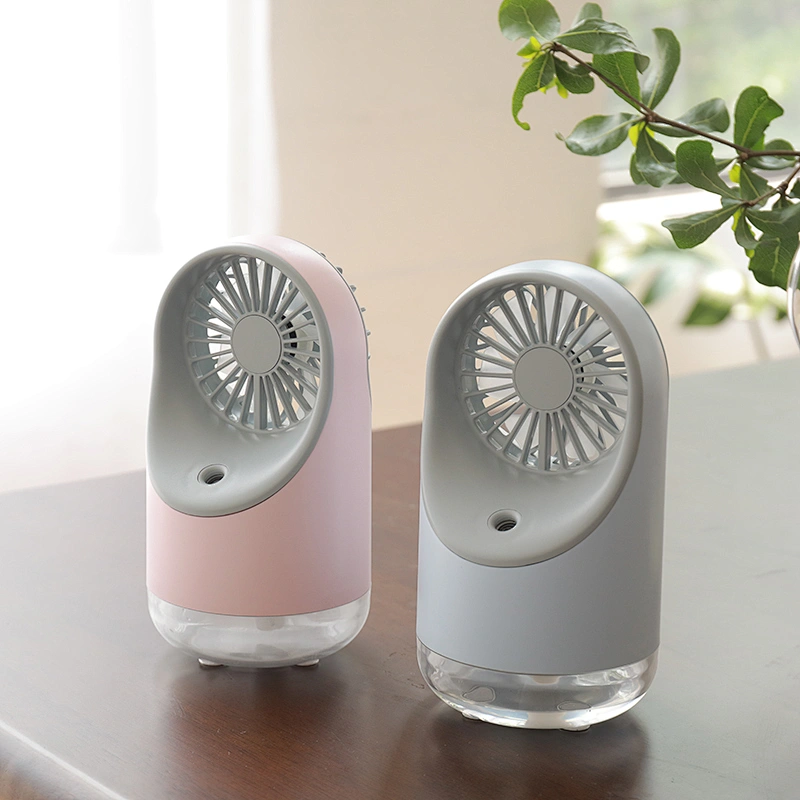 Wholesale price electric desktop misting spray portable mini fan rechargeable usb