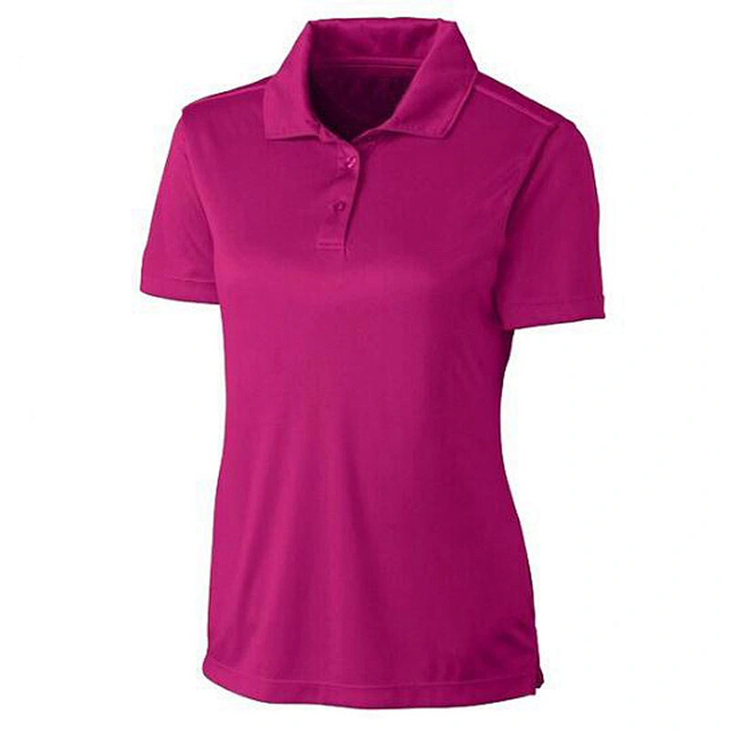 Custom fashion high quality team activity top ware cotton polyester v neck women men polo shirts